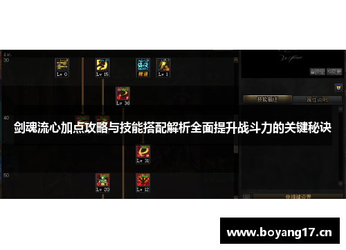 剑魂流心加点攻略与技能搭配解析全面提升战斗力的关键秘诀